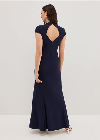 Phase Eight Daisy Ruched Dress Navy Australia | VX2618407